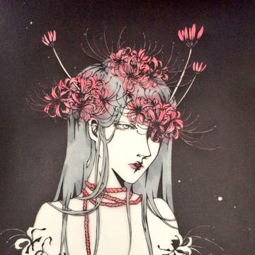 【切り絵】彼岸