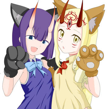 ハロウィン記念猫耳酒呑&茨木