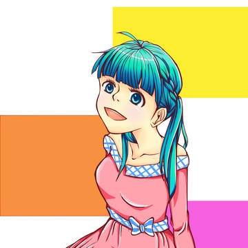 粉色女孩