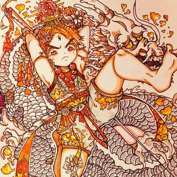 自作のキャラを描いてみました