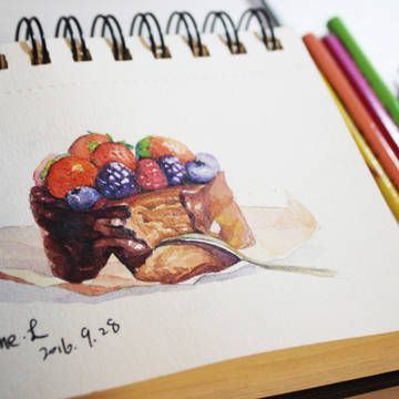 食物水彩练习