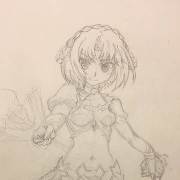 リュドミラ模写（途中で力尽きた…）