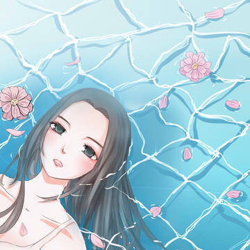 临水照花