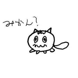 みかん箱の落書き