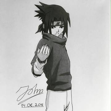 Sasuke Uchiha drawing 