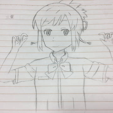 初投稿!三葉を描きました!