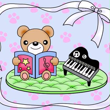 クマさんとピアノ
