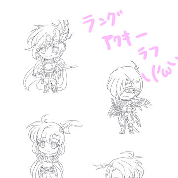 ラングリッサー2オリジナルアクリルキーホルダー案