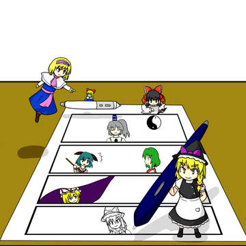 東方4コマ