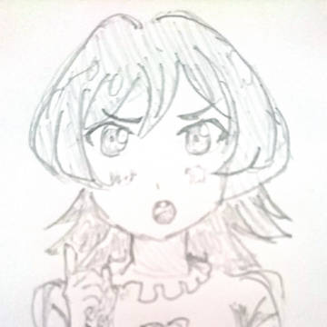 パジャマの有莉先輩(模写)