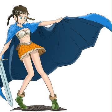 サンプル_女の子剣士