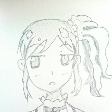 ジト目のあおいちゃん(模写)