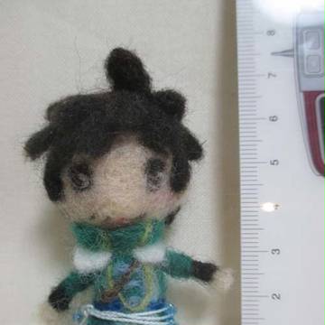羊毛フェルト徐庶殿・改。