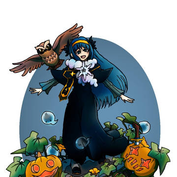 シュエット(ハロウィン絵)