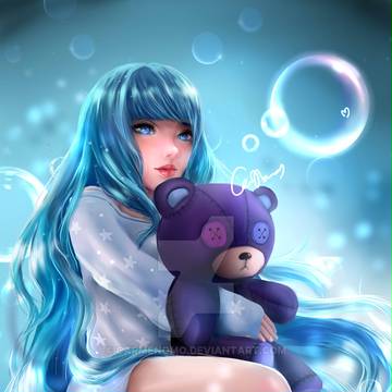 Anavel and Mr. Teddy Bear
