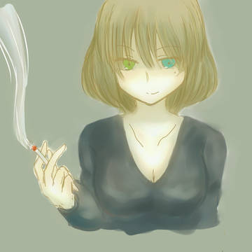 「タバコを数回、吸うかい？」
