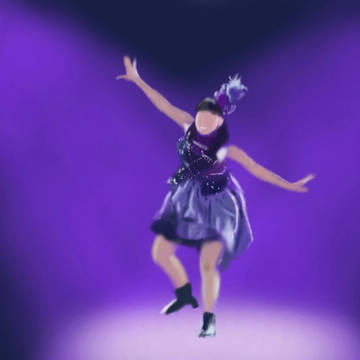 ライトを浴びてとてもかっこよくタップダンスするれにちゃん