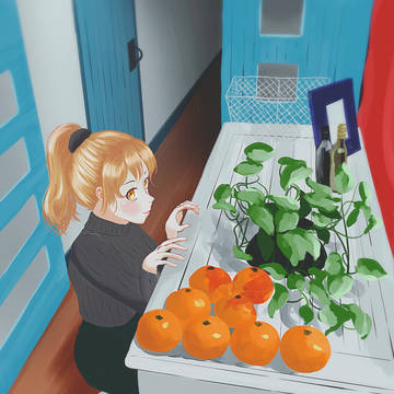花丸と蜜柑