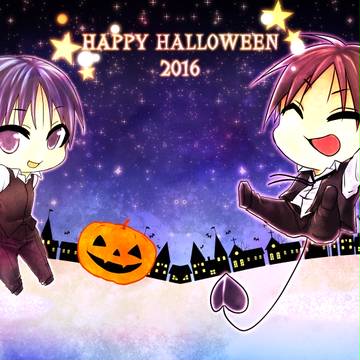ハロウィン鳥の目