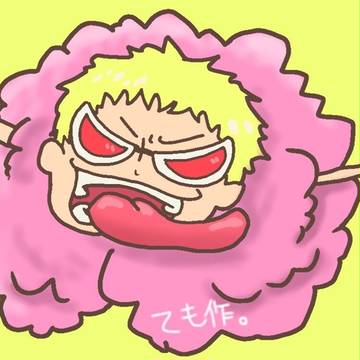 ドフラミンゴ描きました♪