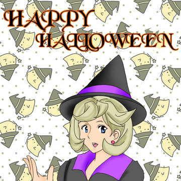 オルミカ+ハッシュ君のハロウィン漫画(拙い)&ついぴく