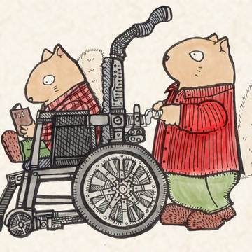 りす家族