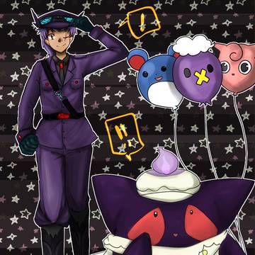 【僕ポケ】ツキカゲとクナイ【秋祭り】