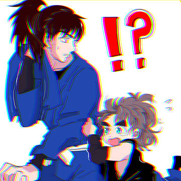 伊作の薬か何かで小さくなってしまい三郎に助けを求める竹谷くん