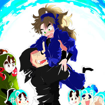 木下先生に高い高いされる竹谷くん