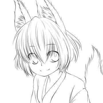 お久しぶりの線画です