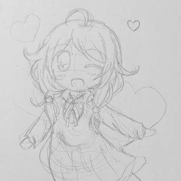 デレステ落書き(こずえちゃん)