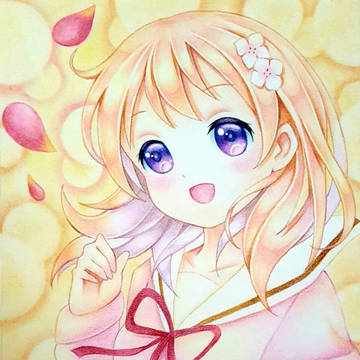 ごちうさ　色鉛筆ここあ
