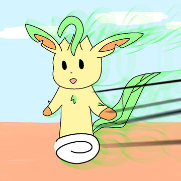 リーフィアダッシュ!