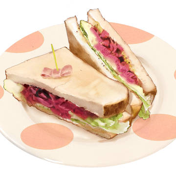 roast beef & potato sandwitch