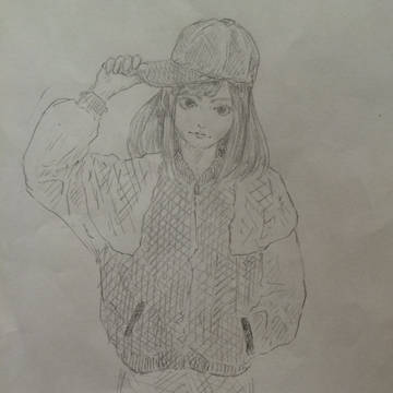 野球観戦(を描きたかった)