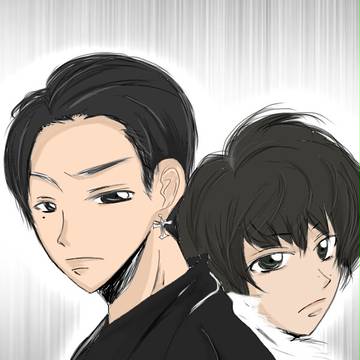 背中合わせ