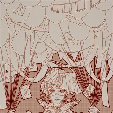 友達に絵を描く