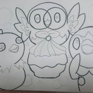 お年賀絵(下描き)その2
