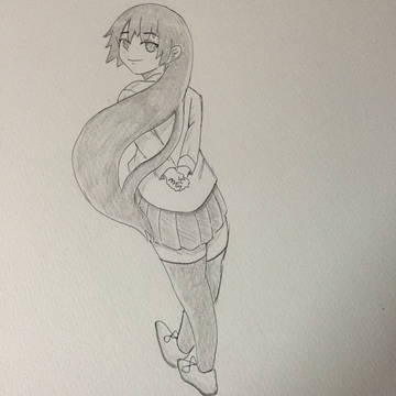 振り向き女の娘