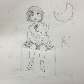星見る女の子