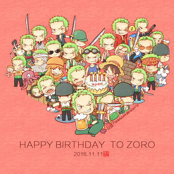 happy birthday to zoro！！！