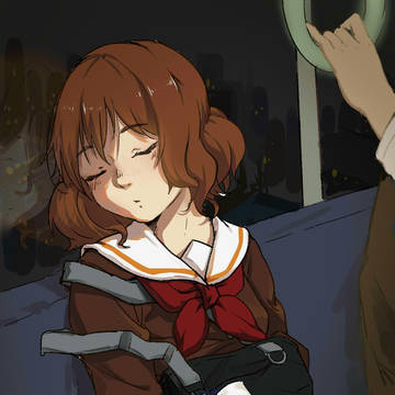 电车里的久美子