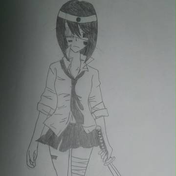 白黒だけで描いてみました②