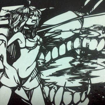 レ級　【切り絵】