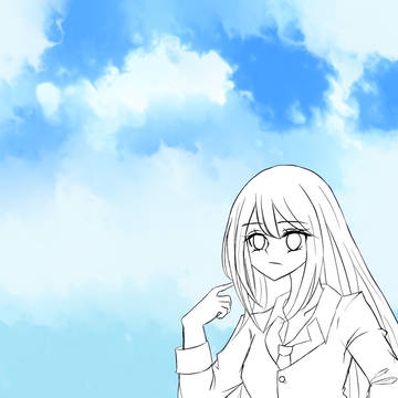 青空と少女