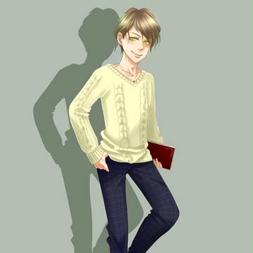 大学生風男子