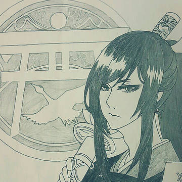 太郎太刀 手描き