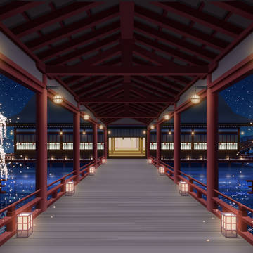 回廊 夜