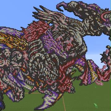 Minecraft　ドット絵　ネオエクスデス