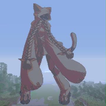 Minecraft　ドット絵　タオカカ